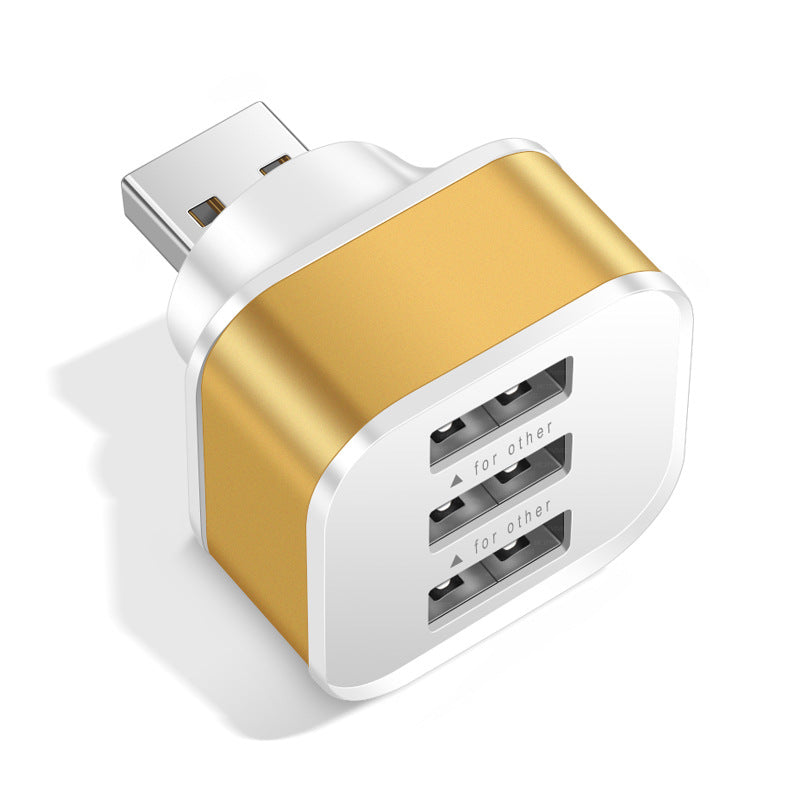3-Port USB Charging Hub – Compact Multi-Device Charger