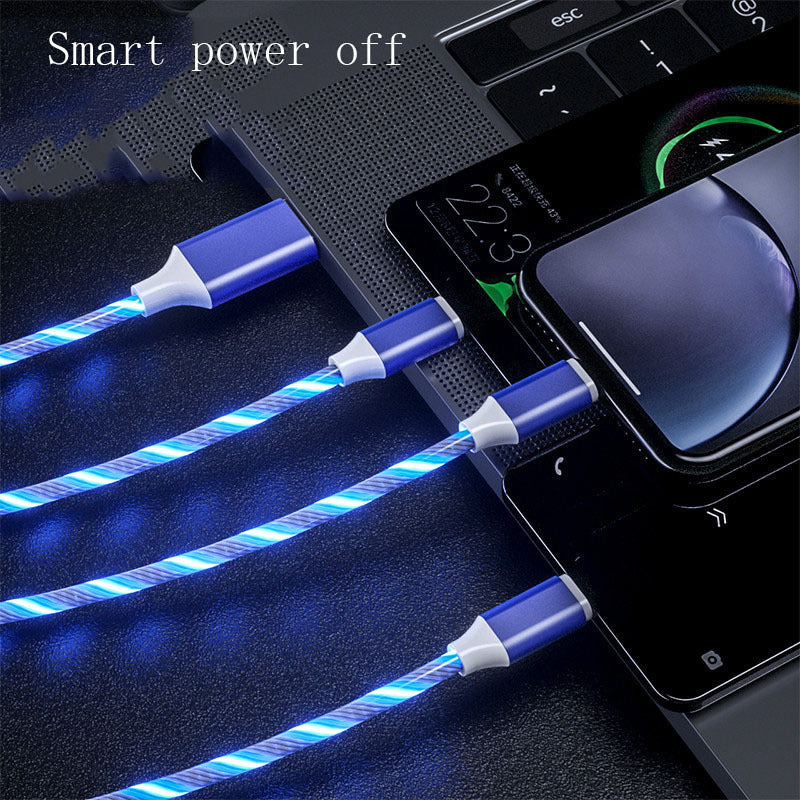 3-in-1 LED Charging Cable (USB-C / Micro USB)