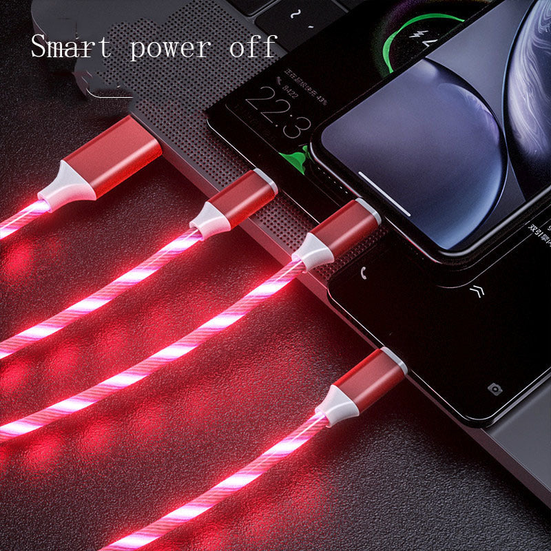 3-in-1 LED Charging Cable (USB-C / Micro USB)