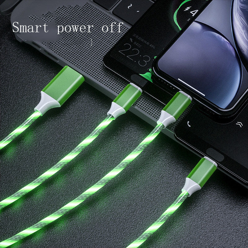 3-in-1 LED Charging Cable (USB-C / Micro USB)