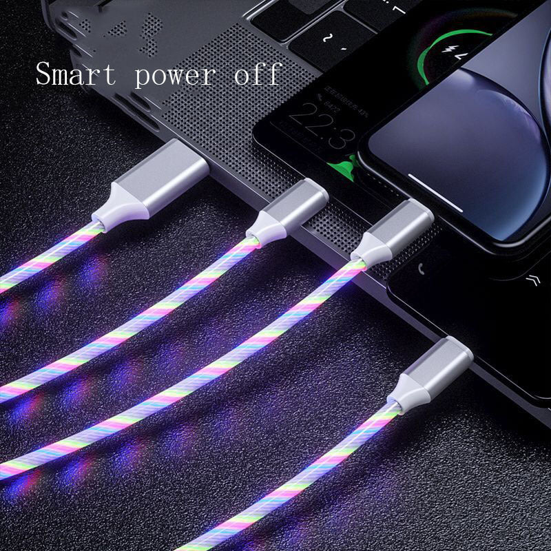 3-in-1 LED Charging Cable (USB-C / Micro USB)