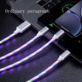 3-in-1 LED Charging Cable (USB-C / Micro USB)