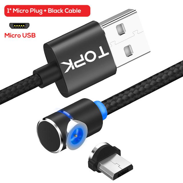360° Rotating Magnetic Charging Cable (Micro USB)