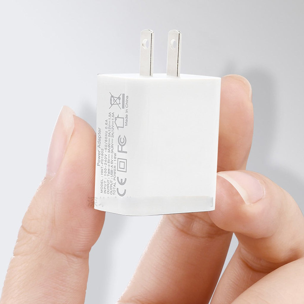 Dual-Port USB-C Wall Charger for iPhone 12 – 3A Fast Charging, 2-Pack