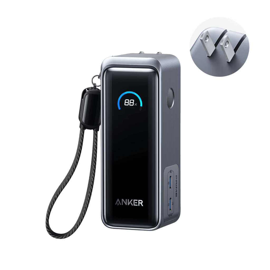 Anker Prime Fusion Power Bank – 9,600mAh, 65W Wall Charger + Battery