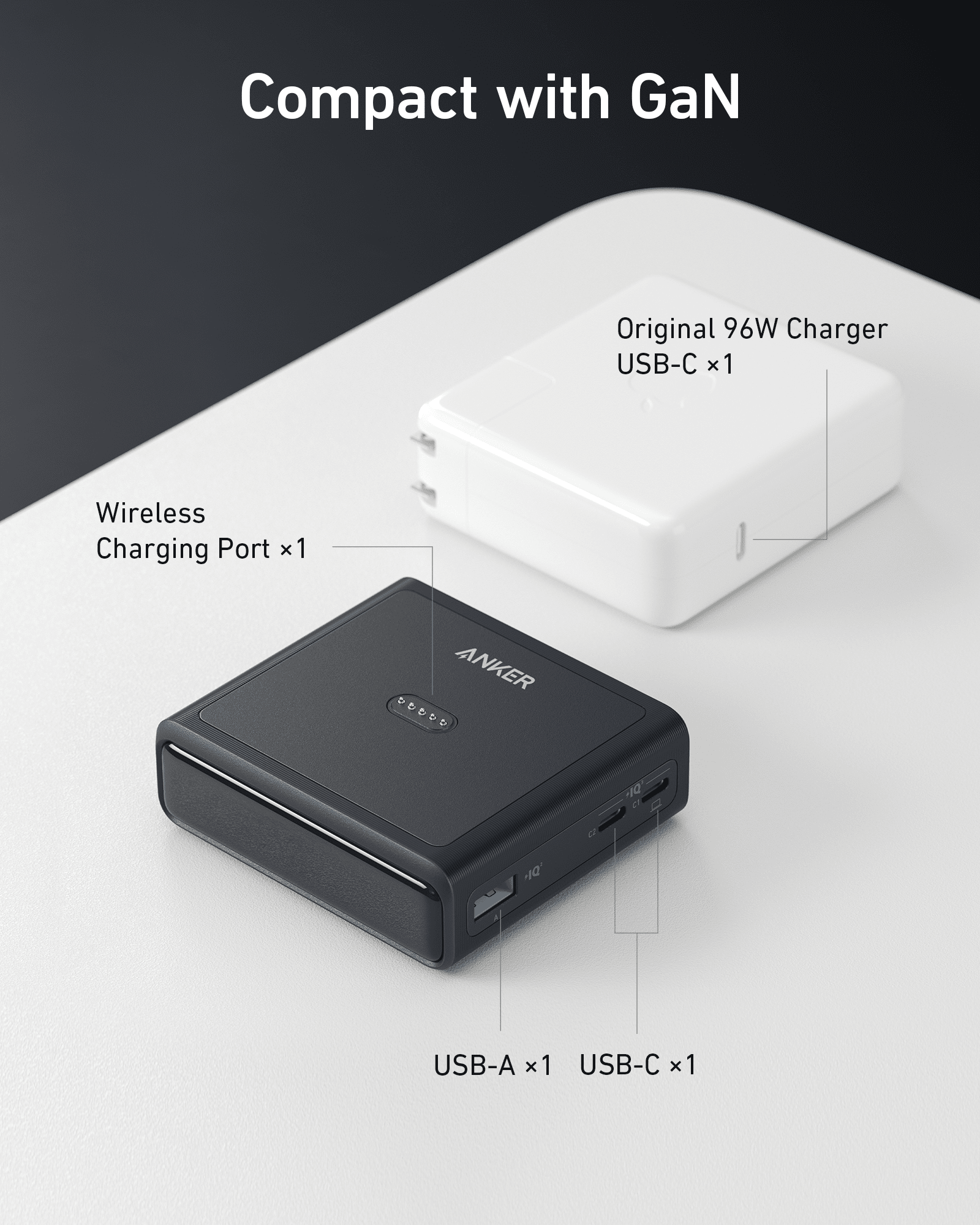 Anker 100W Wireless Charging Base for Prime Power Bank