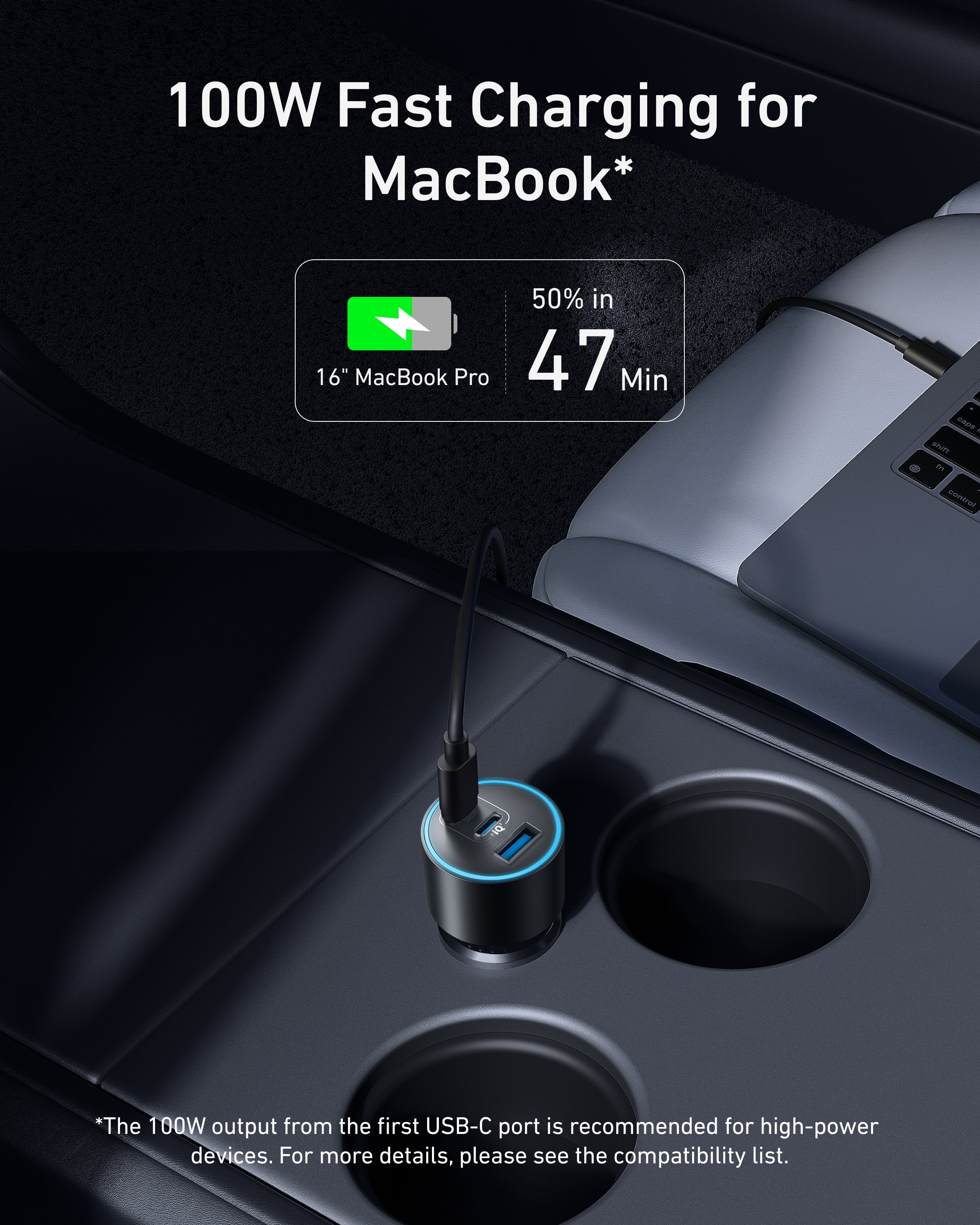 Anker Nano Car Charger – 167.5W Triple-Port Fast Charging