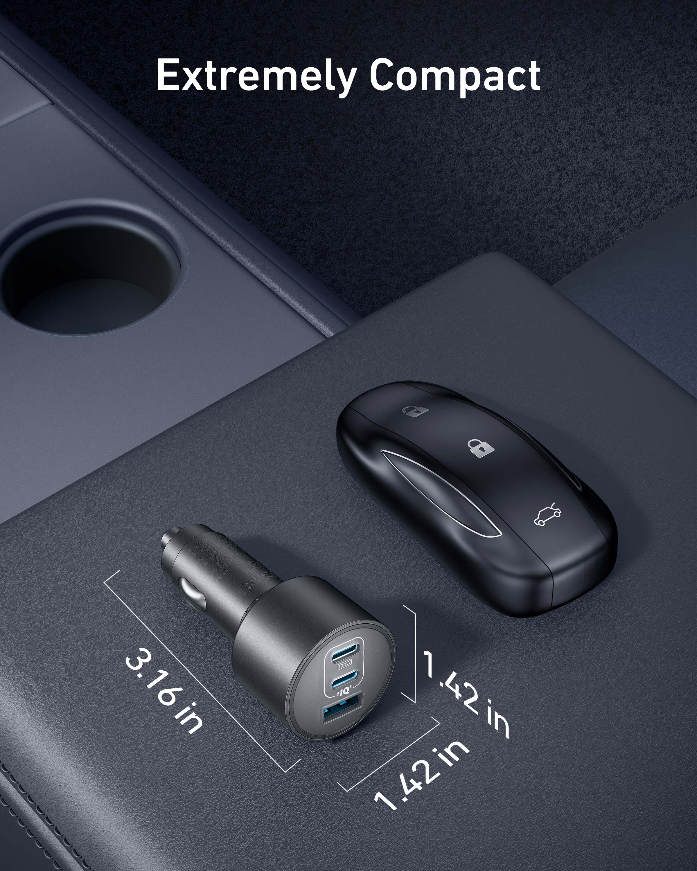 Anker Nano Car Charger – 167.5W Triple-Port Fast Charging