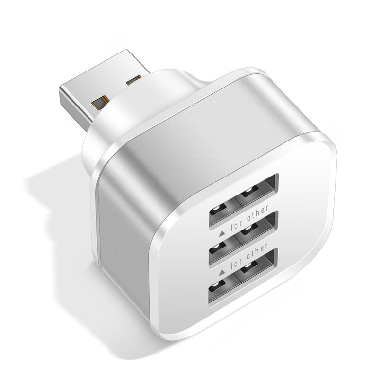 3-Port USB Charging Hub – Compact Multi-Device Charger