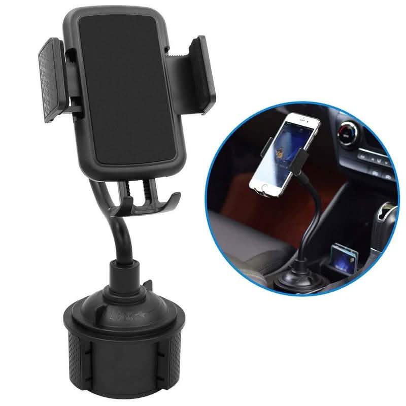 Gooseneck Cup Holder Phone Mount with 360° Rotation