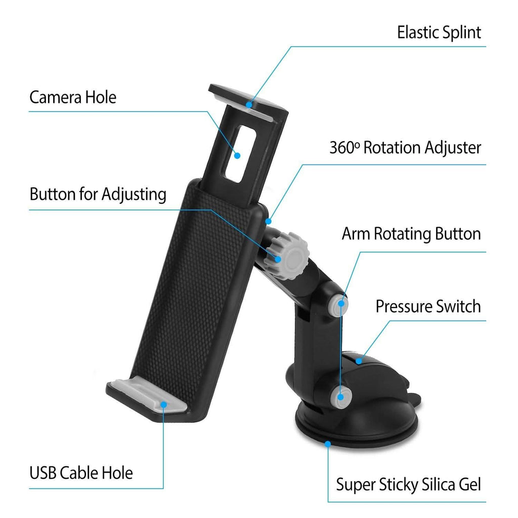 Dashboard & Windshield Phone Mount with Long Arm