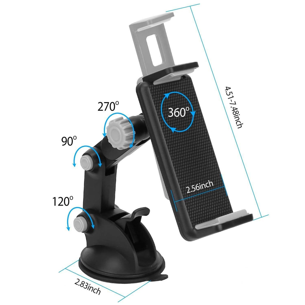 Dashboard & Windshield Phone Mount with Long Arm