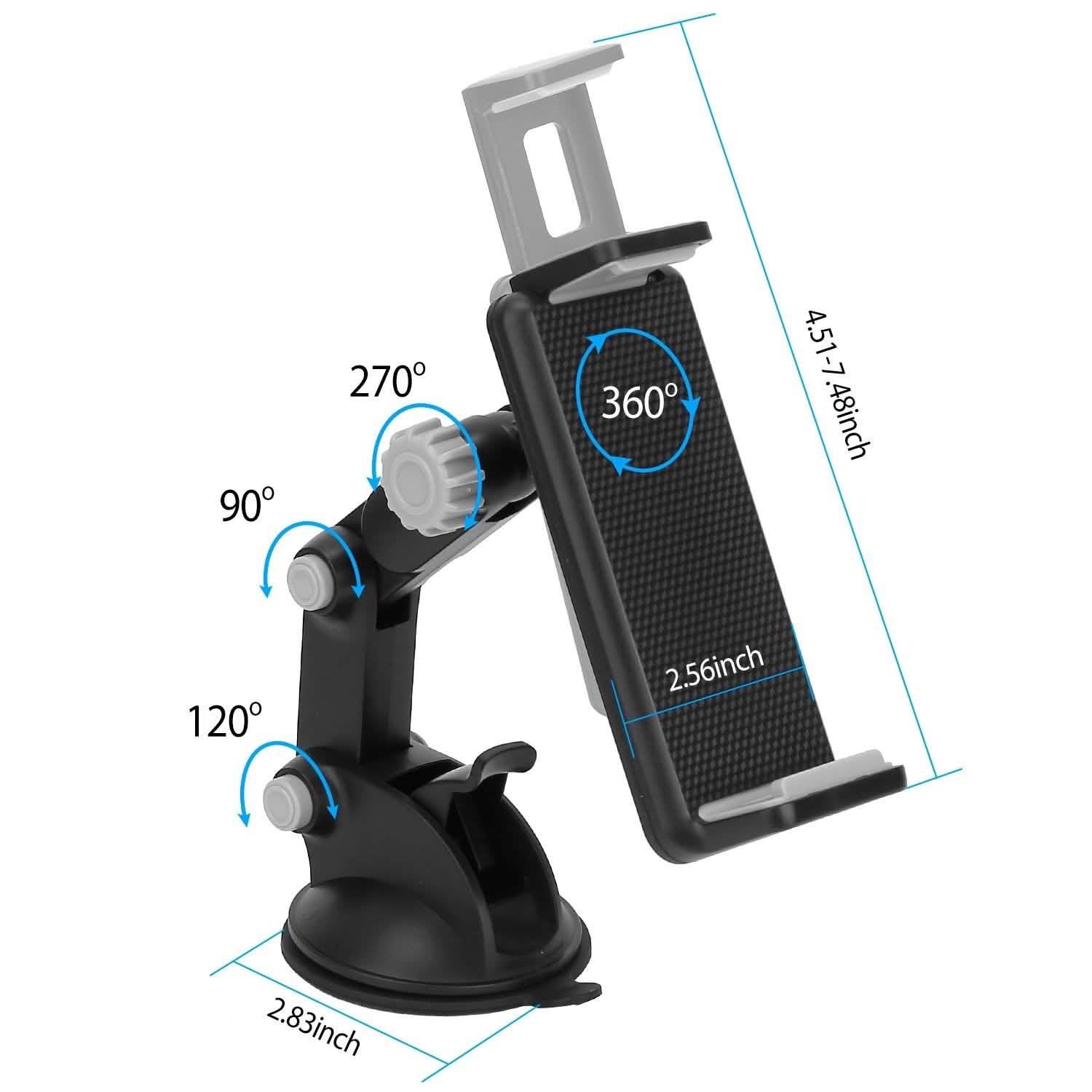 Dashboard & Windshield Phone Mount with Long Arm
