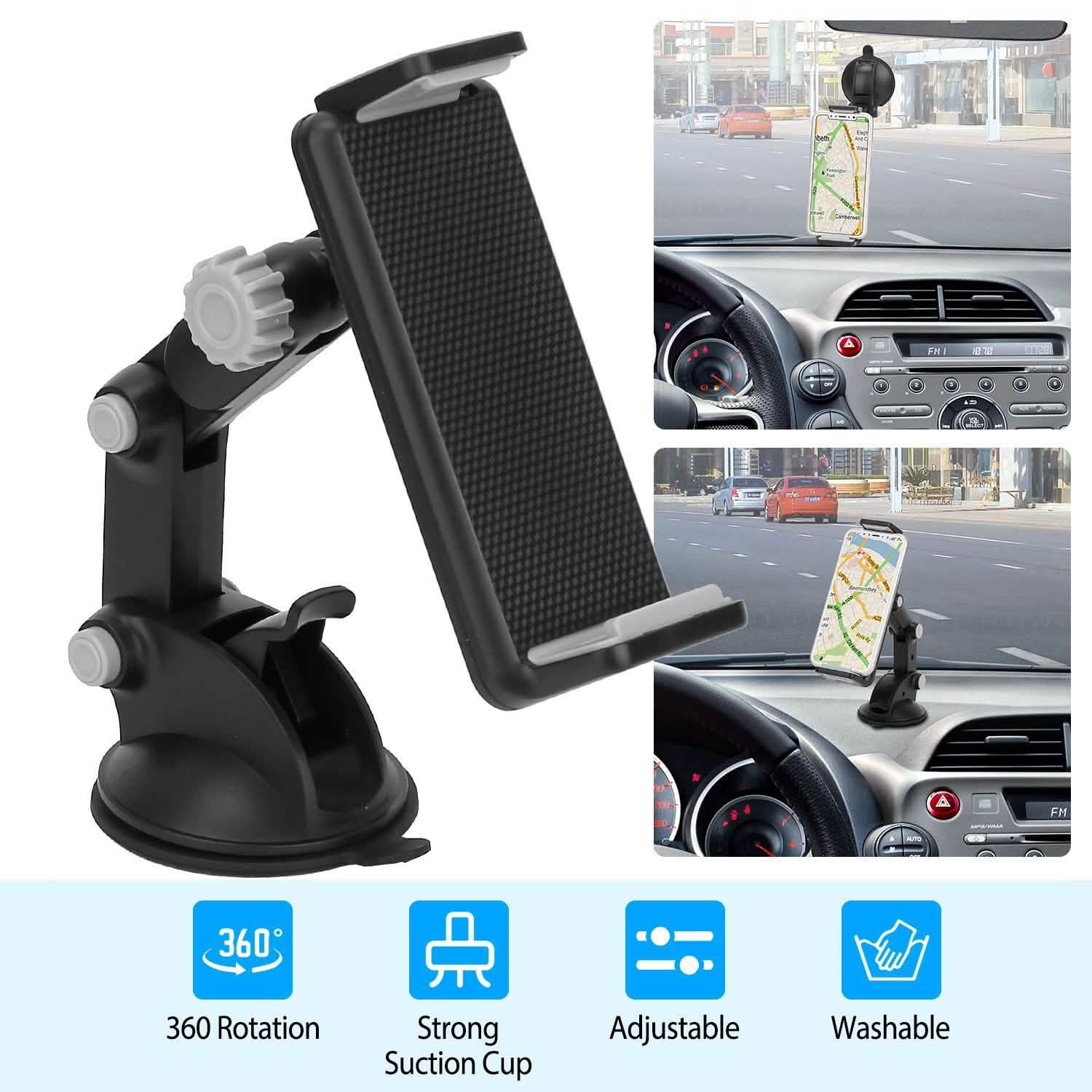 Dashboard & Windshield Phone Mount with Long Arm