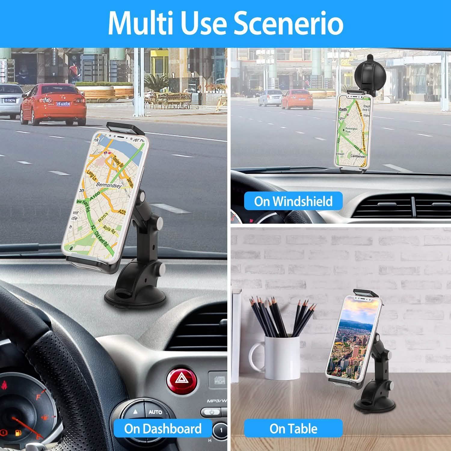 Dashboard & Windshield Phone Mount with Long Arm