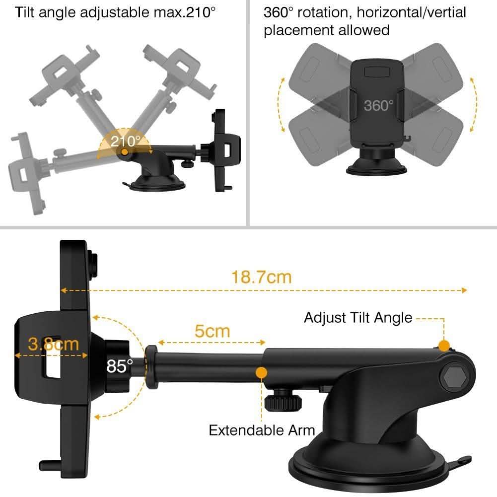 VUP Windshield & Dashboard Phone Mount
