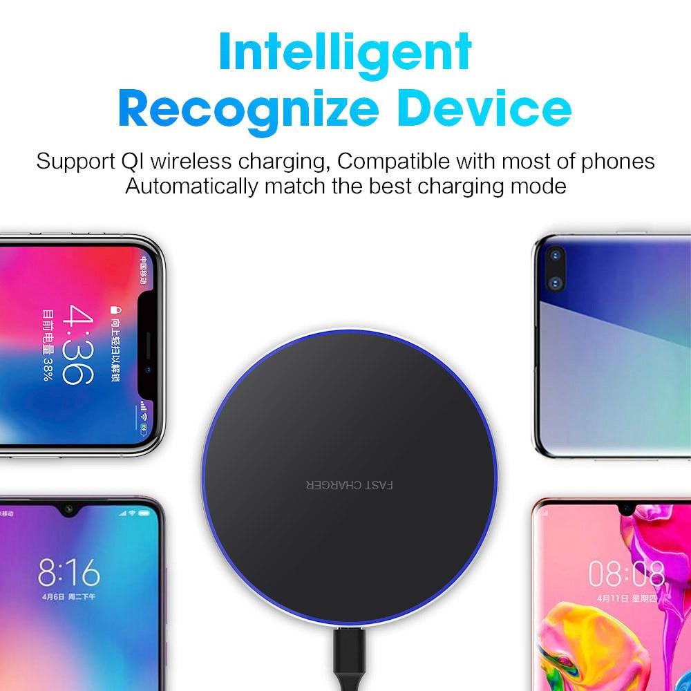 Dragon W9 30W Wireless Charging Pad – Ultra-Thin, iPhone 15 Compatible